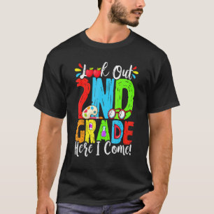 Camiseta Mira 2do Grado Aquí Vengo Primer Día de Regreso a