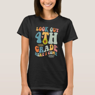 Camiseta Mira 4º Grado Aquí Vengo De Vuelta Al Colegio Boho