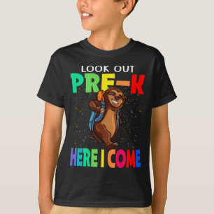 Camiseta Mira A Los Preescolares Aquí Vuelvo Sloth A La Esc