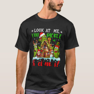Camiseta Mira Chiste gracioso Soy Pickle Xmas Tres Santa Re