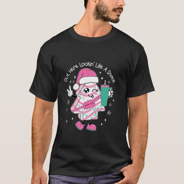 Camiseta Mira Como Un Snack Stanley Tumbler Xmas (Anverso)