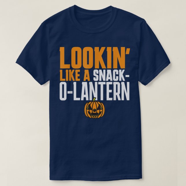 Camiseta MIRA COMO UN SNACKOLANTERN JackOLantern Pumpkin H (Diseño del anverso)