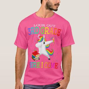 Camiseta Mira El 3er Grado Aquí Llego Dabbing Unicorn T-S