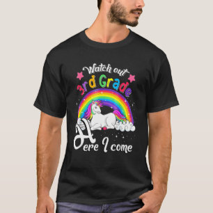 Camiseta Mira El 3er Grado Aquí Vengo Por Niña Unicornio