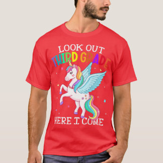 Camiseta Mira El 3er Grado Aquí Vuelvo Unicornio A Sch