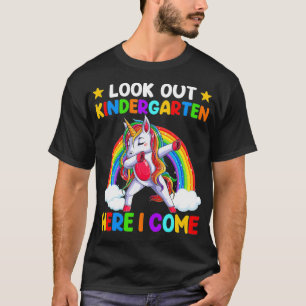 Camiseta Mira El Jardín De Niños Aquí Vengo Dabbing Unicorn