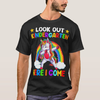 Camiseta Mira El Jardín De Niños Aquí Vengo Dabbing Unicorn