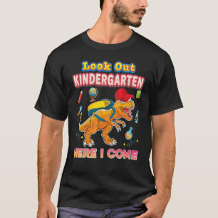 Camiseta Mira El Jardín De Niños Aquí Vengo Dinosaur Rex Ki