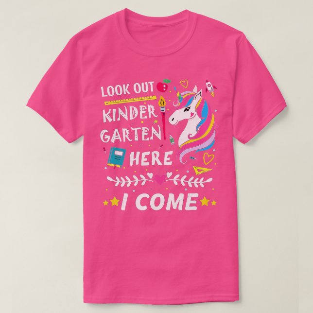 Camiseta Mira El Jardín De Niños Aquí Vengo La Fi De Chicas (Diseño del anverso)