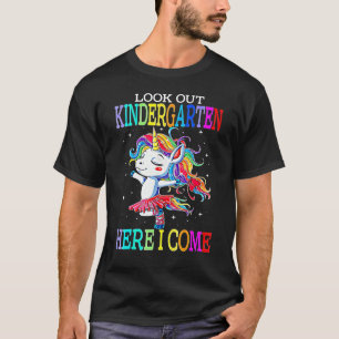 Camiseta Mira El Jardín Infantil Aquí Vengo Cute Unicorn Ba