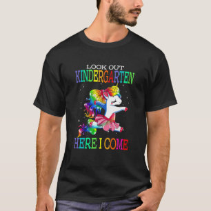 Camiseta Mira El Jardín Infantil Aquí Vengo Cute Unicorn Ba