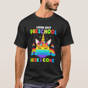 Camiseta Mira El Preescolar Aquí Llego El Chica De Poppin D