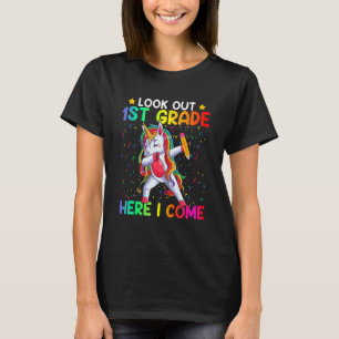 Camiseta Mira El Primer Grado Aquí Vengo Unicorn Dabbing 1