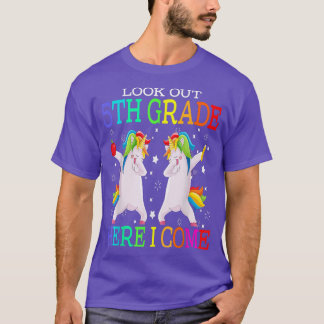 Camiseta Mira El Quinto Grado Aquí Llego Dabbing Unicorn