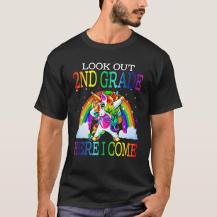 Camiseta Mira El Segundo Grado Aquí Volví Unicorn A Sch