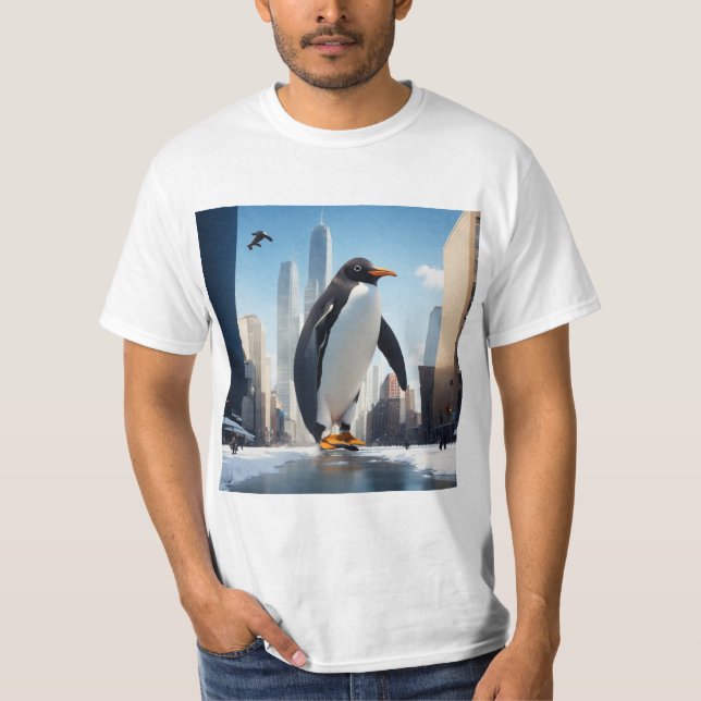 Camiseta Mira hacia dónde vas el pingüino (Anverso)