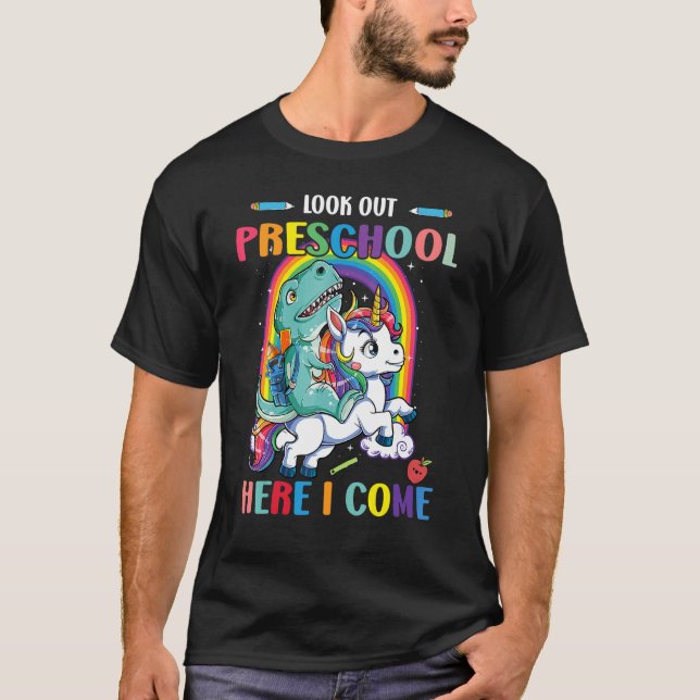 Camiseta Mira hacia fuera Prek Aquí Vengo (Anverso)