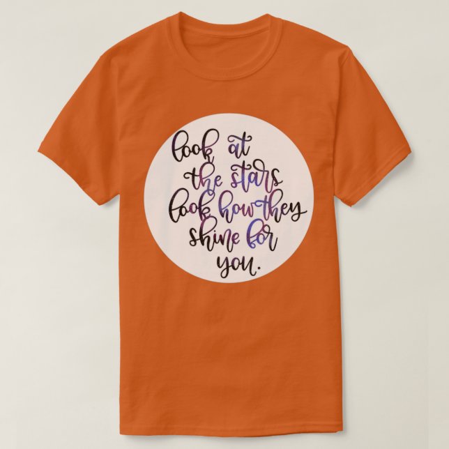 Camiseta Mira las estrellas (Diseño del anverso)