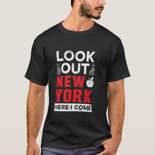 Camiseta Mira Nueva York Aquí Vengo Estados Unidos (Anverso)