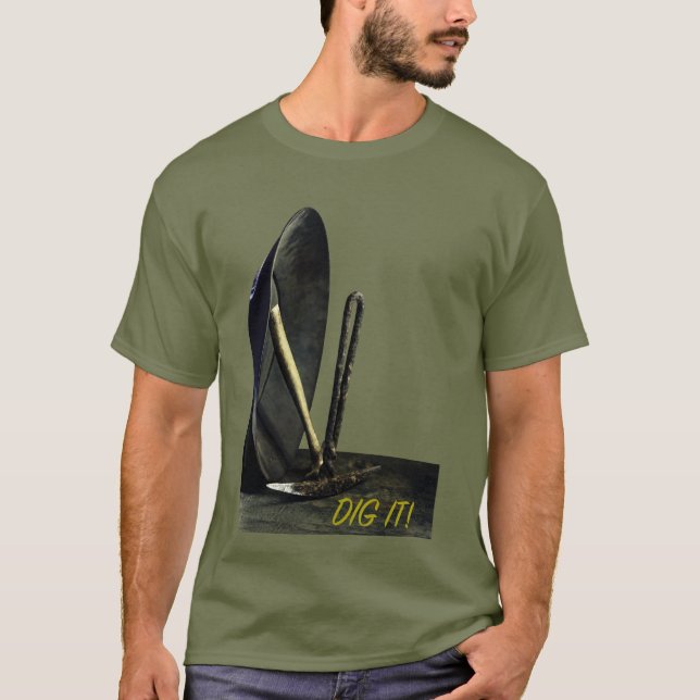 Camiseta ¡MIRA! Pan de oro y minería. Obtén ricas piquetas. (Anverso)