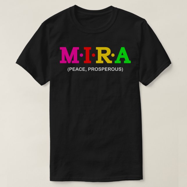 Camiseta Mira Paz próspera 1 (Diseño del anverso)