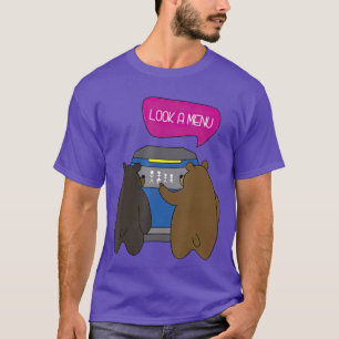 Camiseta Mira Un Menú Divertido Oso Camping