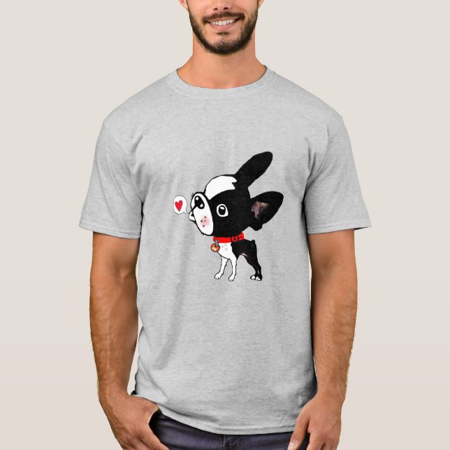Camiseta Mirabelle, amante de la corteza de Boston terrier (Anverso)