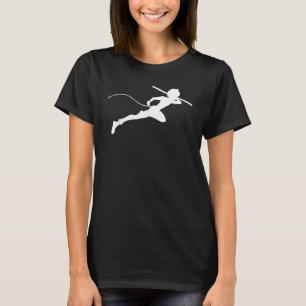 Camiseta Miraculous Ladybug Silueta Cat Noir Corriendo (Bl