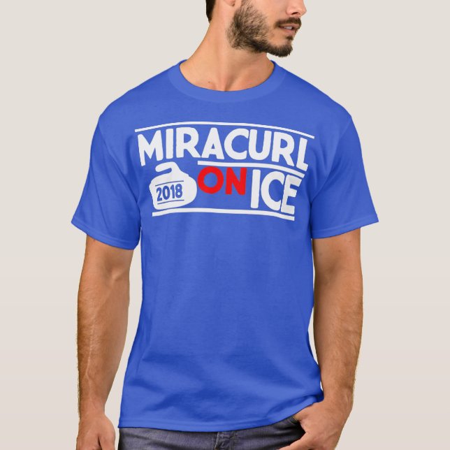 Camiseta Miracurl en la Novedad de hielo Curling USA (Anverso)