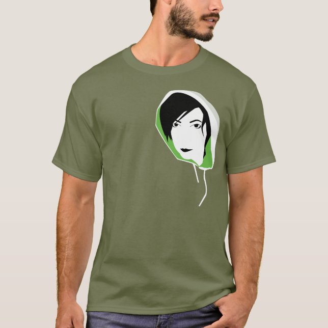 Camiseta mirada de encapuchado (Anverso)