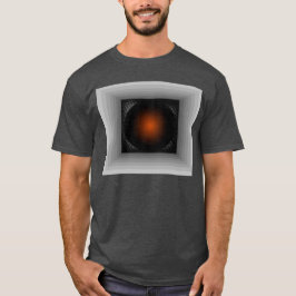 Camiseta Mirada geométrica gris de la ilusión de la