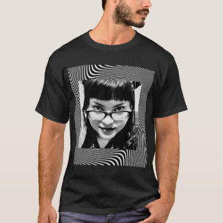 Camiseta Mirada penetrante monocromática