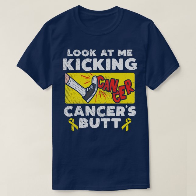 Camiseta Mírame Patear Cáncer Pero (Diseño del anverso)