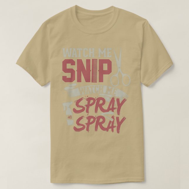 Camiseta Mírame Snip ver Spray I Hairstylist B (Diseño del anverso)