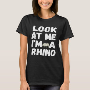 Camiseta Mírame soy un disfraz de Halloween rinoceronte