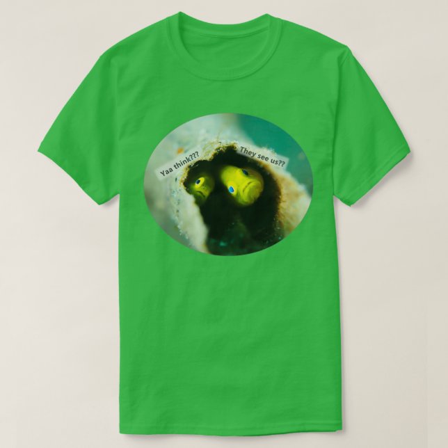Camiseta Mirando hacia los peces (Diseño del anverso)