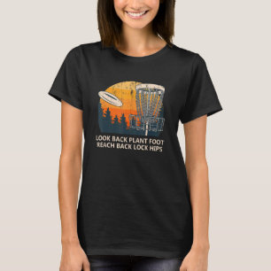 Camiseta Mirar hacia atrás el pie de la planta Alcanzar el 