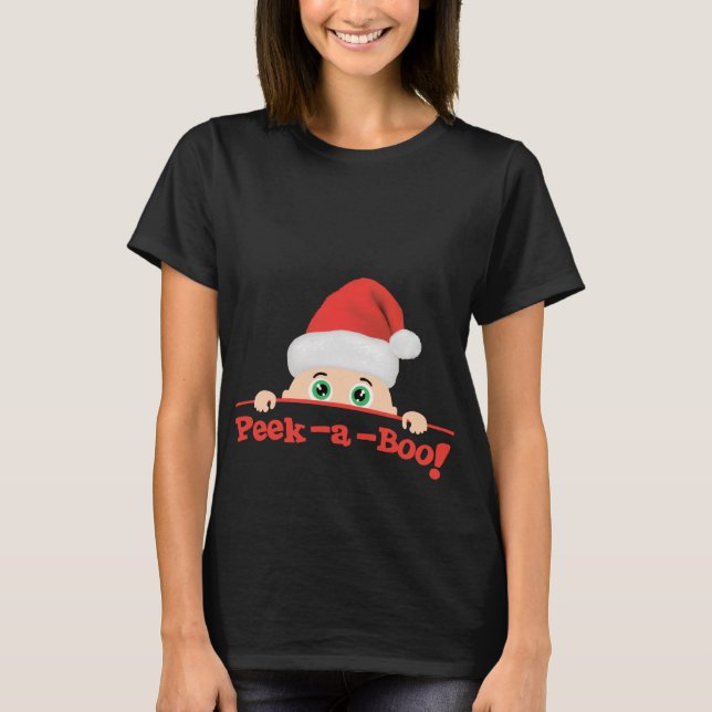 Camiseta Mire a escondidas el navidad de un abucheo (Anverso)