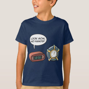 Camiseta ¡Mire a la mamá, ningunas manos!
