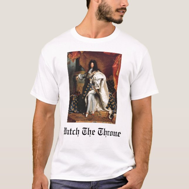 Camiseta Mire el trono (rey Louis XIV) (Anverso)