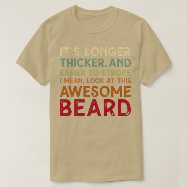 Camiseta Mire Esta Maravillosa Barba De Barba Para M (Diseño del anverso)