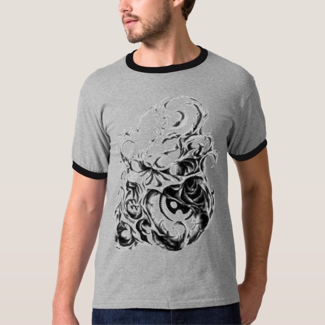Camiseta mire su boca por la tinta (del joey) (Anverso)