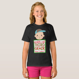 Camiseta MIREN A TERCER GRADO AQUÍ ME VOY gracioso lindo