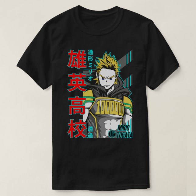 Camiseta Mirio Togata M.H.A.  (Diseño del anverso)