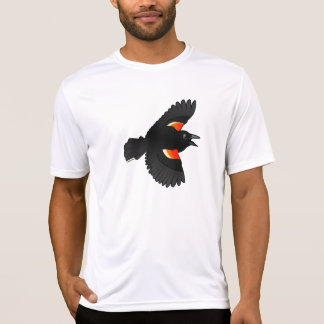 Camiseta Mirlo de alas rojas que vuela