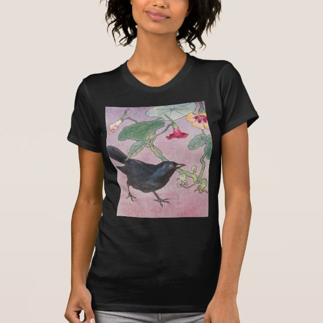 Camiseta Mirlo y capuchinas (Anverso)