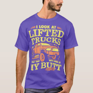 Camiseta Miro las camionetas levantadas de la misma manera 