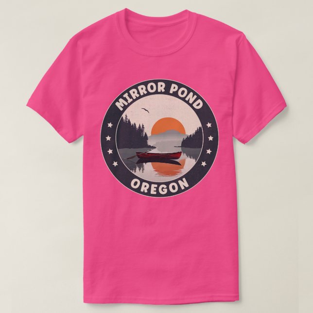 Camiseta Mirror Pond Oregon Sunset (Diseño del anverso)