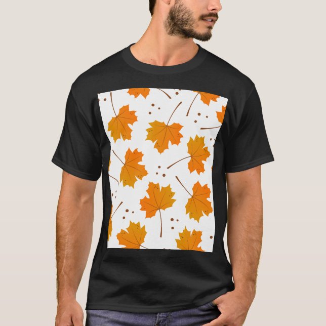 Camiseta Mirth de Maple: Personalizados de hojas de otoño (Anverso)
