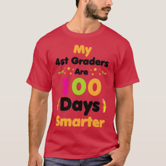 Camiseta Mis 4° Graders son 100 días más inteligentes de en